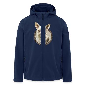 Chihuahua 001 - Men’s Recycled Softshell Jacket by Stanley/Stella - navy - Front - AI Model Male 185 light (185cm)