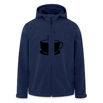 Cafe-Tasse - Recycelte Männer Softshell-Jacke von Stanley/Stella - Navy - Vorne - AI Model Male 185 light (185cm)