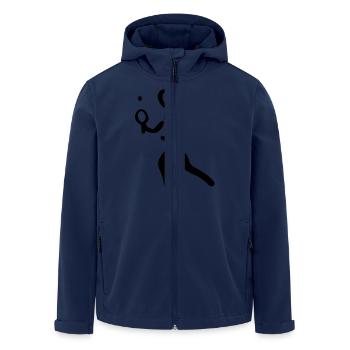 Table tennis - Men’s Recycled Softshell Jacket by Stanley/Stella - navy - Front - AI Model Male 185 light (185cm)