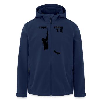 Rope Climbing Woman - Recycelte Männer Softshell-Jacke von Stanley/Stella - Navy - Vorne - AI Model Male 185 light (185cm)