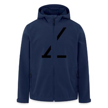 Seat belt - Men’s Recycled Softshell Jacket by Stanley/Stella - navy - Front - AI Model Male 185 light (185cm)