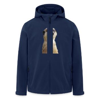 Meerkats photo - Men’s Recycled Softshell Jacket by Stanley/Stella - navy - Front - AI Model Male 185 light (185cm)