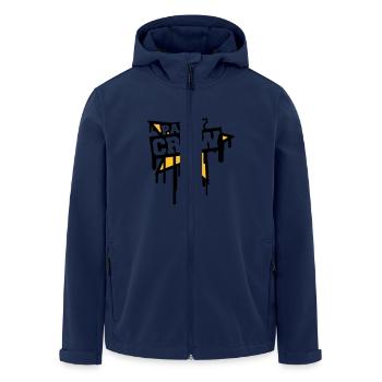 Party Crew - Veste softshell homme en polyester recyclé Stanley/Stella - marine - Devant - AI Model Male 185 light (185cm)