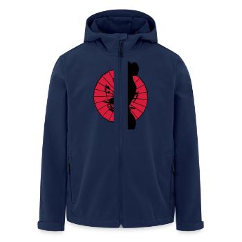 Geisha - femmes sexy silhouette - Veste softshell homme en polyester recyclé Stanley/Stella - marine - Devant - AI Model Male 185 light (185cm)