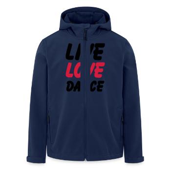 live love dance - Veste softshell homme en polyester recyclé Stanley/Stella - marine - Devant - AI Model Male 185 light (185cm)