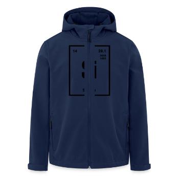 Silicon Element im Periodensystem - Recycelte Männer Softshell-Jacke von Stanley/Stella - Navy - Vorne - AI Model Male 185 light (185cm)