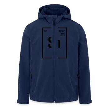 Tin Element im Periodensystem - Recycelte Männer Softshell-Jacke von Stanley/Stella - Navy - Vorne - AI Model Male 185 light (185cm)