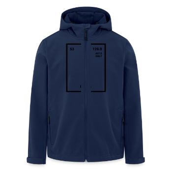 Iodine Element im Periodensystem - Recycelte Männer Softshell-Jacke von Stanley/Stella - Navy - Vorne - AI Model Male 185 light (185cm)