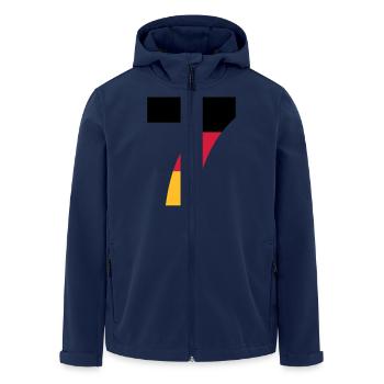 Deutschland Zahlen, Deutschland Rückennummern, 7 - Veste softshell homme en polyester recyclé Stanley/Stella - marine - Devant - AI Model Male 185 light (185cm)