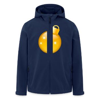 Smiley Christmas bauble - Recycelte Männer Softshell-Jacke von Stanley/Stella - Navy - Vorne - AI Model Male 185 light (185cm)
