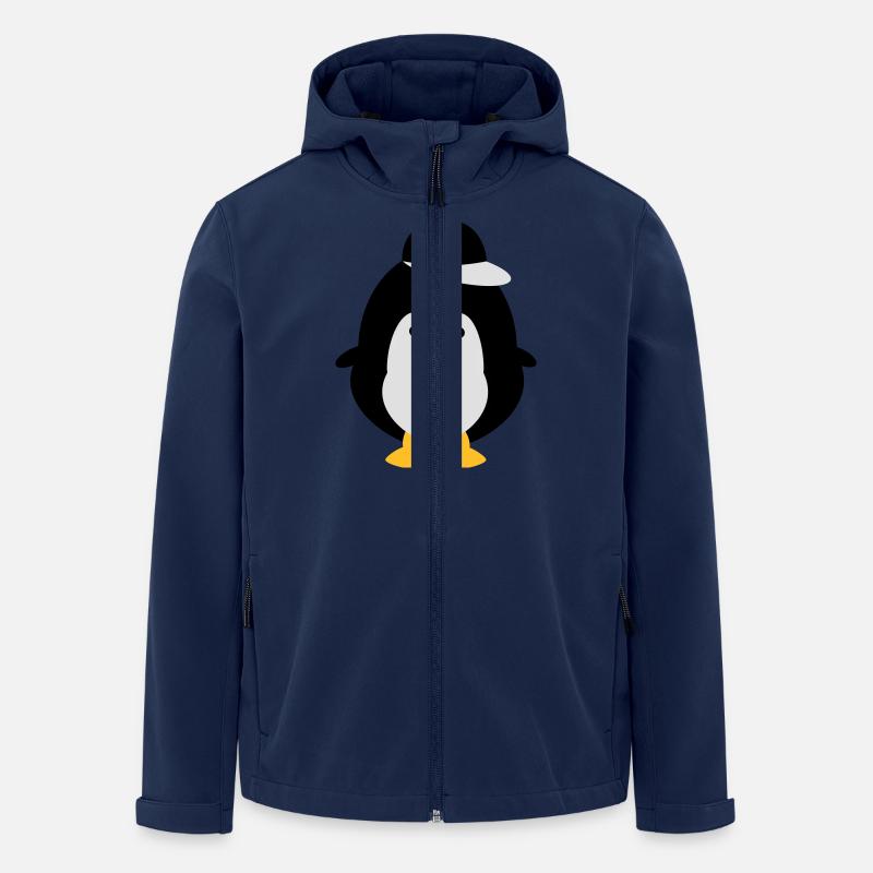 niedlicher Pinguin - Recycelte Männer Softshell-Jacke von Stanley/Stella - Navy
