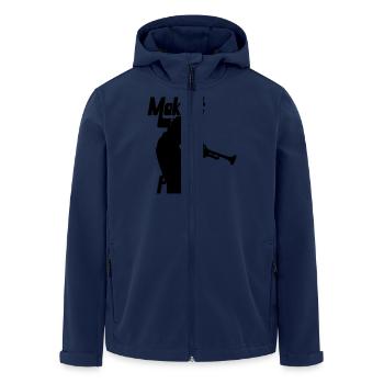 Trompettiste Funk - Veste softshell homme en polyester recyclé Stanley/Stella - marine - Devant - AI Model Male 185 light (185cm)