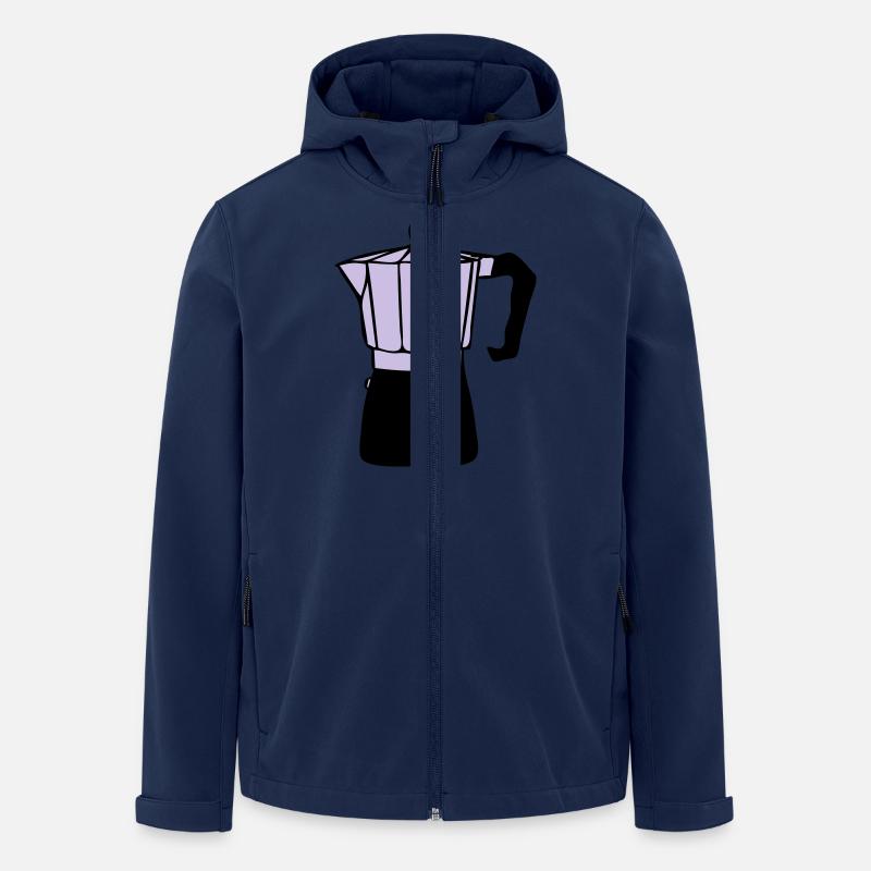 Cafetière - Veste softshell homme en polyester recyclé Stanley/Stella - marine
