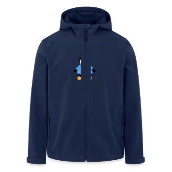 citation humour reveillez moi hiver fini - Veste softshell homme en polyester recyclé Stanley/Stella - marine - Devant - AI Model Male 185 light (185cm)