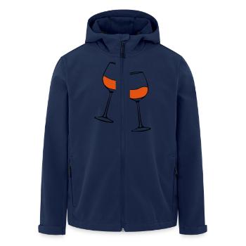 rotwein glaeser - Recycelte Männer Softshell-Jacke von Stanley/Stella - Navy - Vorne - AI Model Male 185 light (185cm)