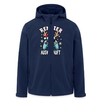 Rentier war ausverkauft gamer - Recycelte Männer Softshell-Jacke von Stanley/Stella - Navy - Vorne - AI Model Male 185 light (185cm)