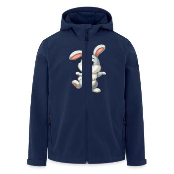 Rabbit Dancing png - Men’s Recycled Softshell Jacket by Stanley/Stella - navy - Front - AI Model Male 185 light (185cm)
