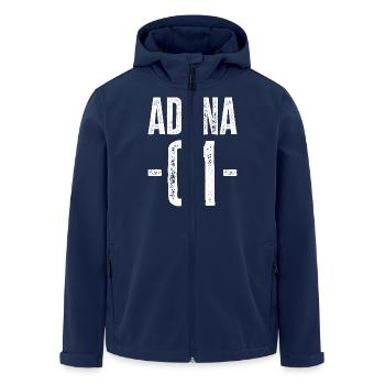 Stolz auf Adana 01 - Recycelte Männer Softshell-Jacke von Stanley/Stella - Navy - Vorne - AI Model Male 185 light (185cm)