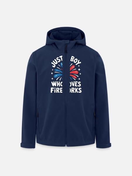 Pyrotechnics Fireworks Pyrotechnics - Men’s Recycled Softshell Jacket by Stanley/Stella - navy