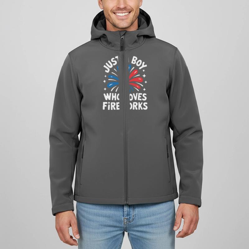 Pyrotechnics Fireworks Pyrotechnics Men’s Recycled Softshell Jacket Discoverer by Stanley/Stella