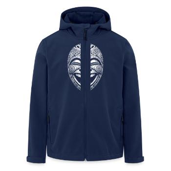 Mask - Men’s Recycled Softshell Jacket by Stanley/Stella - navy - Front - AI Model Male 185 light (185cm)