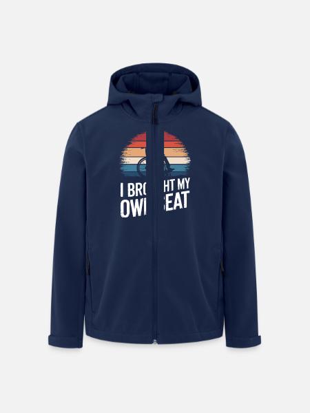 Kørestol Kørestol Handicappet Humor - Stanley/Stella herre softshelljakke i genanvendt polyester - marineblå