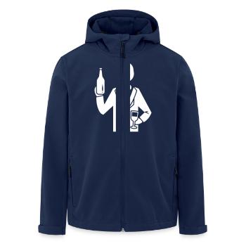 Groom Wedding Bachelor Party - Men’s Recycled Softshell Jacket by Stanley/Stella - navy - Front - AI Model Male 185 light (185cm)