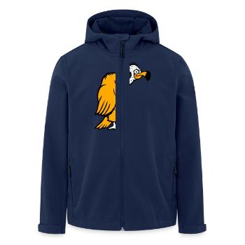 Geier Aasfresser Vogel lustig Geiern Aasgeier Spaß - Recycelte Männer Softshell-Jacke von Stanley/Stella - Navy - Vorne - AI Model Male 185 light (185cm)