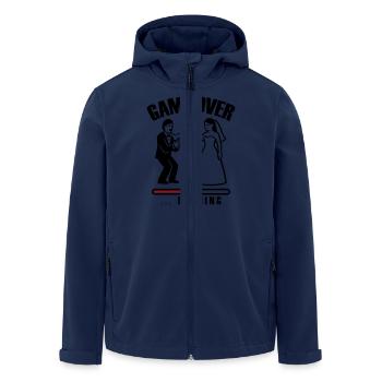 Game Over Chargement Mariage - Veste softshell homme en polyester recyclé Stanley/Stella - marine - Devant - AI Model Male 185 light (185cm)