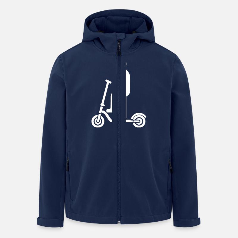 E Scooter - Men’s Recycled Softshell Jacket by Stanley/Stella - navy