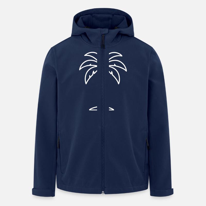 Contour de la paume - Veste softshell homme en polyester recyclé Stanley/Stella - marine