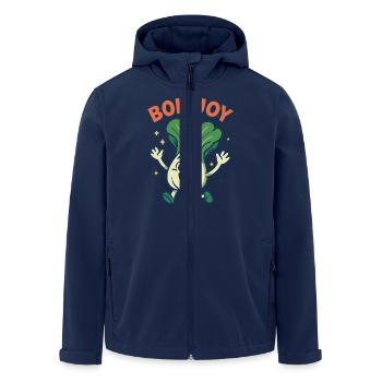 Bok Joy – Happy Bok Choy - Men’s Recycled Softshell Jacket by Stanley/Stella - navy - Front - AI Model Male 185 light (185cm)
