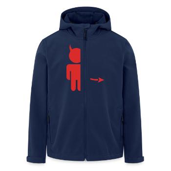little_devil - Veste softshell homme en polyester recyclé Stanley/Stella - marine - Devant - AI Model Male 185 light (185cm)