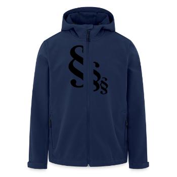 Article - Veste softshell homme en polyester recyclé Stanley/Stella - marine - Devant - AI Model Male 185 light (185cm)