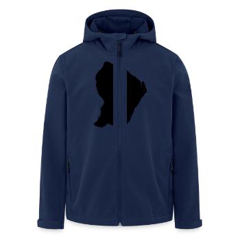 Guyane - Veste softshell homme en polyester recyclé Stanley/Stella - marine - Devant - AI Model Male 185 light (185cm)