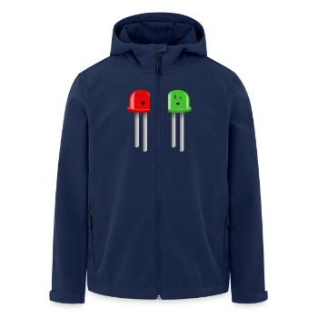 LED Bros - Recycelte Männer Softshell-Jacke von Stanley/Stella - Navy - Vorne - AI Model Male 185 light (185cm)