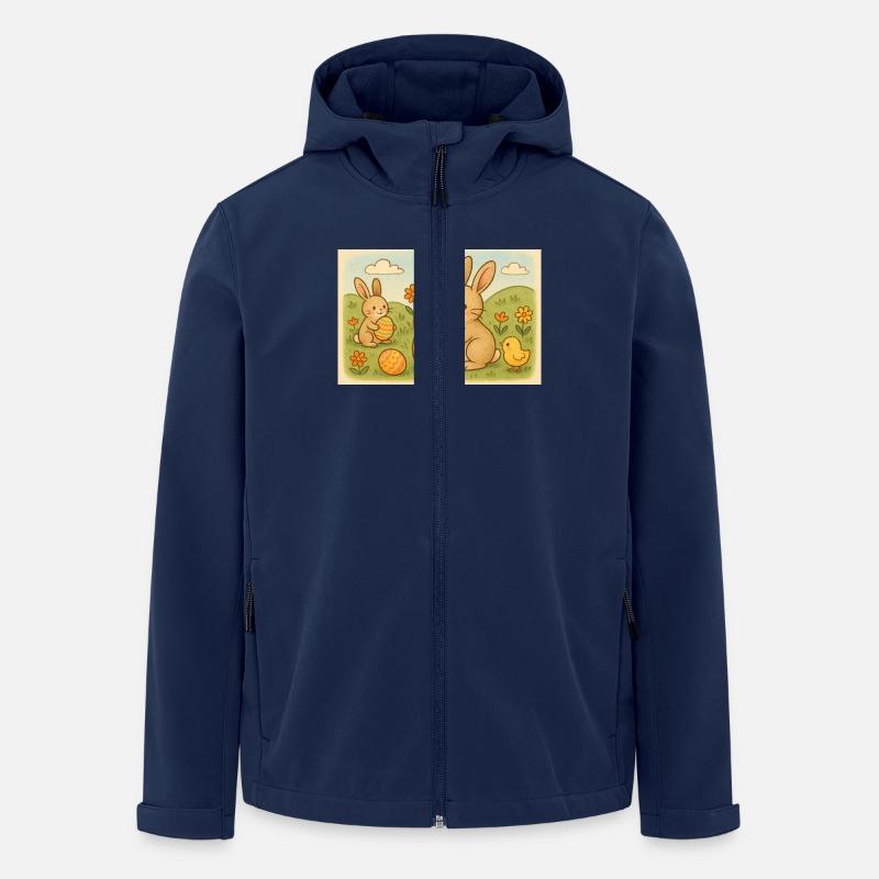 Ostern - Recycelte Männer Softshell-Jacke von Stanley/Stella - Navy