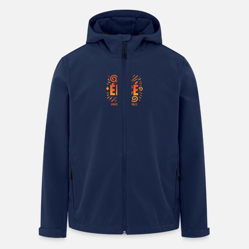 Logo Épicé unique Ensemble - Veste softshell homme en polyester recyclé Stanley/Stella - marine
