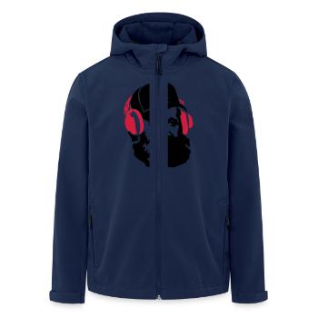 marx_star_ot - Veste softshell homme en polyester recyclé Stanley/Stella - marine - Devant - AI Model Male 185 light (185cm)