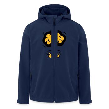 Atompilz - Recycelte Männer Softshell-Jacke von Stanley/Stella - Navy - Vorne - AI Model Male 185 light (185cm)