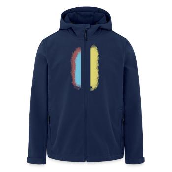 Maler - Recycelte Männer Softshell-Jacke von Stanley/Stella - Navy - Vorne - AI Model Male 185 light (185cm)