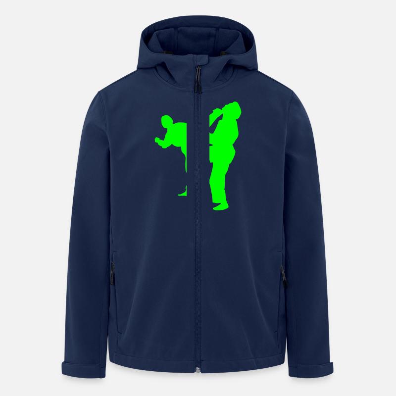 martial art - Recycelte Männer Softshell-Jacke von Stanley/Stella - Navy