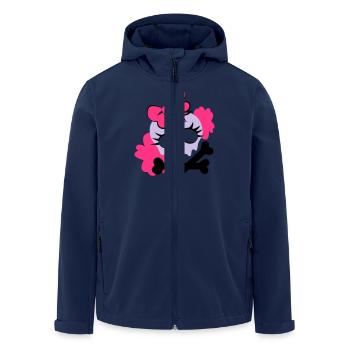 Tête de mort girly - Veste softshell homme en polyester recyclé Stanley/Stella - marine - Devant - AI Model Male 185 light (185cm)