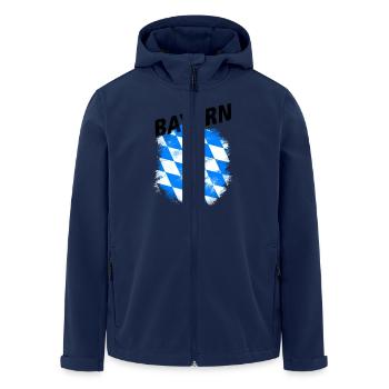 Bayern - Recycelte Männer Softshell-Jacke von Stanley/Stella - Navy - Vorne - AI Model Male 185 light (185cm)