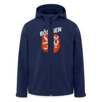 Böhmen - Recycelte Männer Softshell-Jacke von Stanley/Stella - Navy - Vorne - AI Model Male 185 light (185cm)