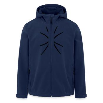 spider silhouette - Men’s Recycled Softshell Jacket by Stanley/Stella - navy - Front - AI Model Male 185 light (185cm)