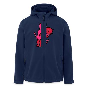 diable sexe ... de wicki_de - Veste softshell homme en polyester recyclé Stanley/Stella - marine - Devant - AI Model Male 185 light (185cm)