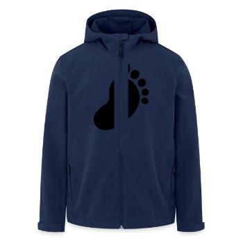 foot - Men’s Recycled Softshell Jacket by Stanley/Stella - navy - Front - AI Model Male 185 light (185cm)