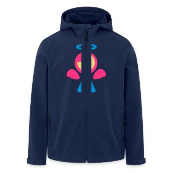 kleiner Engel 3 - Recycelte Männer Softshell-Jacke von Stanley/Stella - Navy - Vorne - AI Model Male 185 light (185cm)