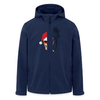 CHRISTMAS SKULL - Recycelte Männer Softshell-Jacke von Stanley/Stella - Navy - Vorne - AI Model Male 185 light (185cm)